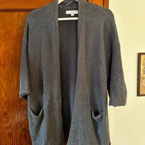 1/4 Sleeve Knit Cardigan Sweater (Loft)